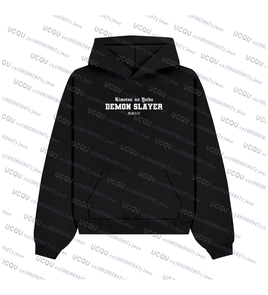 Demon Slayer Anime Hoodie – Unisex Cotton Pullover Sweatshirt (Streetwear Collection)