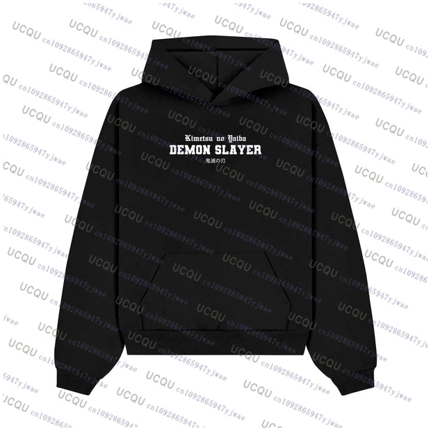 Demon Slayer Anime Hoodie – Unisex Cotton Pullover Sweatshirt (Streetwear Collection)