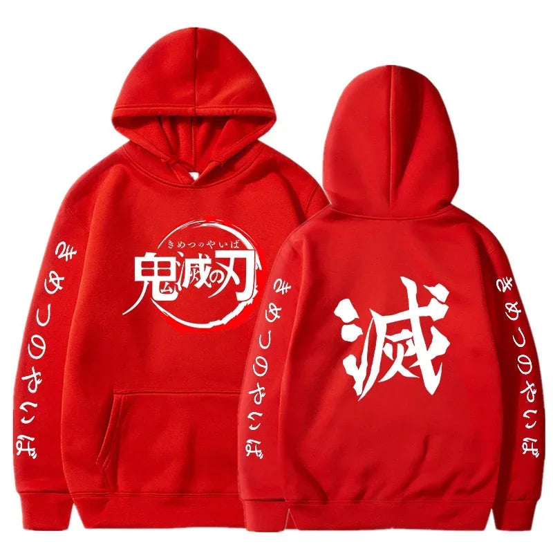 Demon Slayer Anime Graphic Hoodie – Men’s & Women’s Pullover (Spring & Autumn Streetwear Collection)