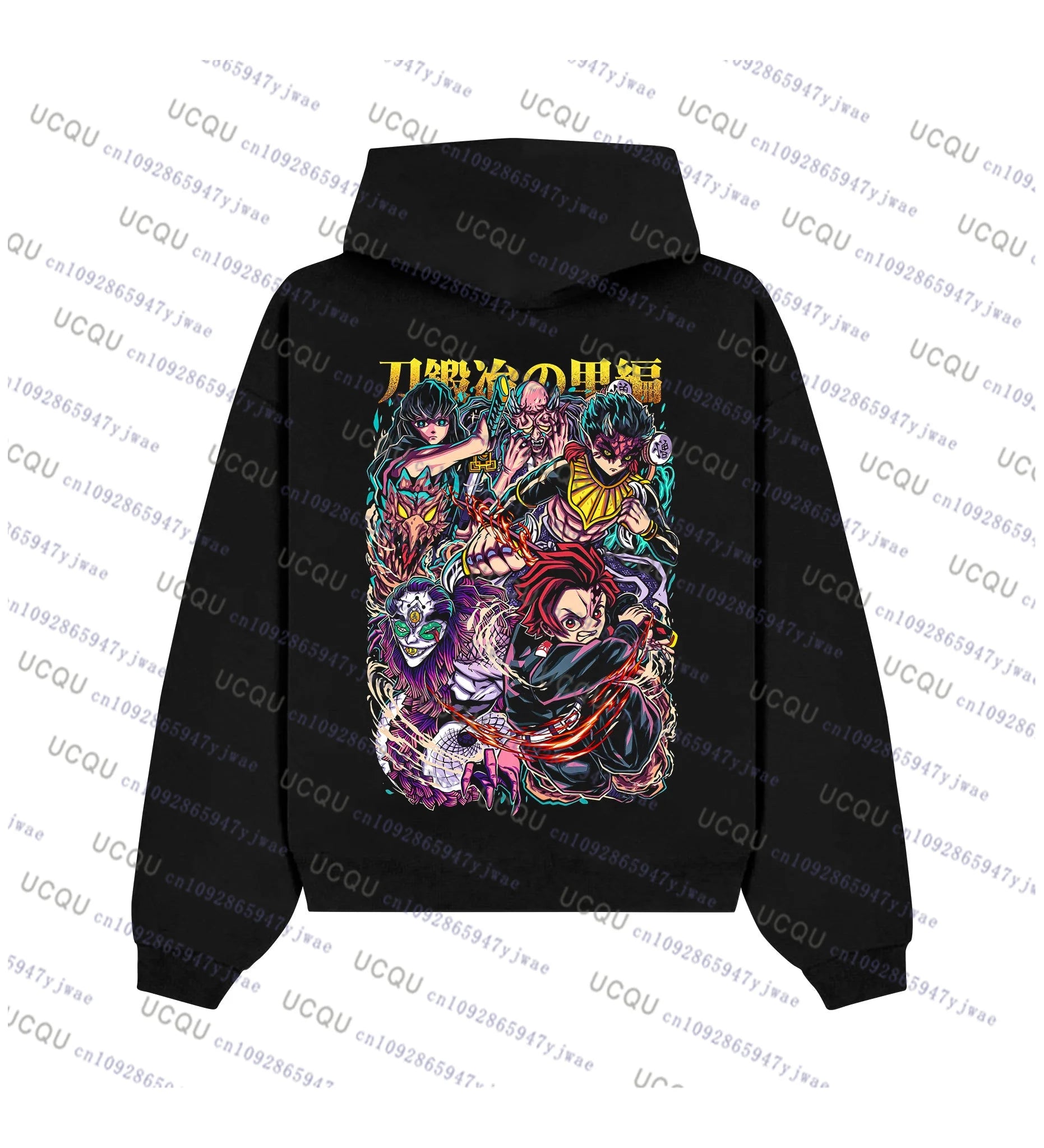 Demon Slayer Anime Hoodie – Unisex Cotton Pullover Sweatshirt (Streetwear Collection)