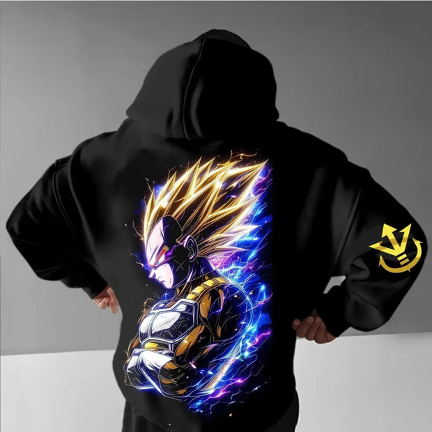 Dragon Ball Z Vegeta Super Saiyan Hoodie – Official Bandai Anime Streetwear Pullover 2025