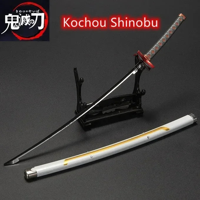 Demon Slayer 25cm Metal Katana Swords Toy Tanjirou Anime -Ghost Killer Cosplay Prop Weapon Cosplay Props Collection Home Decor