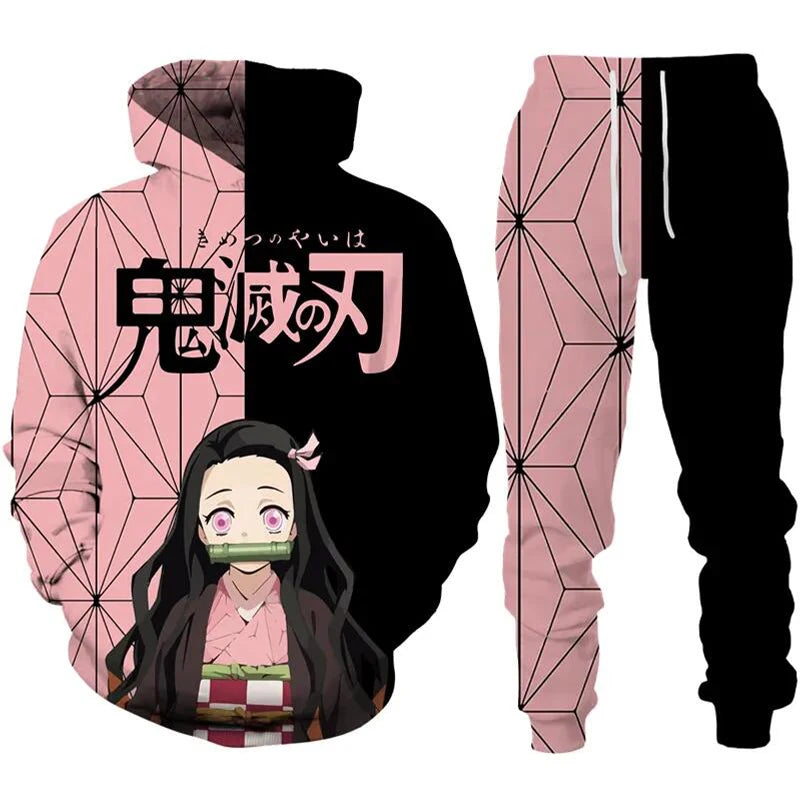 Demon Slayer Anime Hoodie – Unisex Autumn & Winter Pullover (Casual Streetwear Edition)