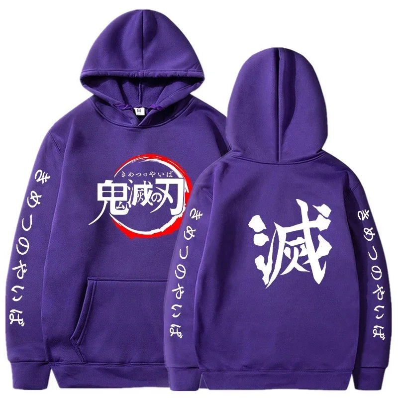 Demon Slayer Anime Graphic Hoodie – Men’s & Women’s Pullover (Spring & Autumn Streetwear Collection)