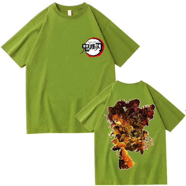 Demon Slayer 2025 T-Shirt – Harajuku O-Neck Anime Shirt for Men & Women (Lightweight Casual Gift for Fans)