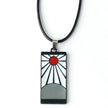 Anime Demon Slayer Pendant Necklace Kimetsu No Yaiba Metal Cosplay Accessories Prop Fashion Jewerly For Fans Collections Gifts