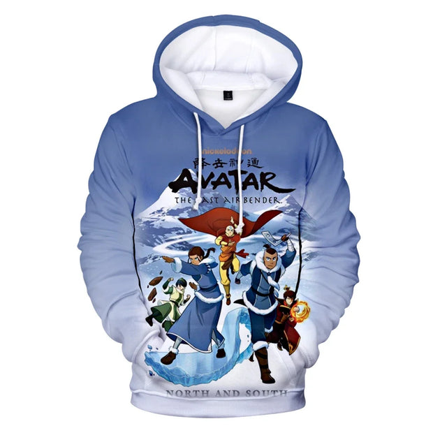 Anime Avatar The Last Airbender Hoodies 3d Print Sweatshirts Boys Girls Unisex Hooded Fashion Sweatshirts