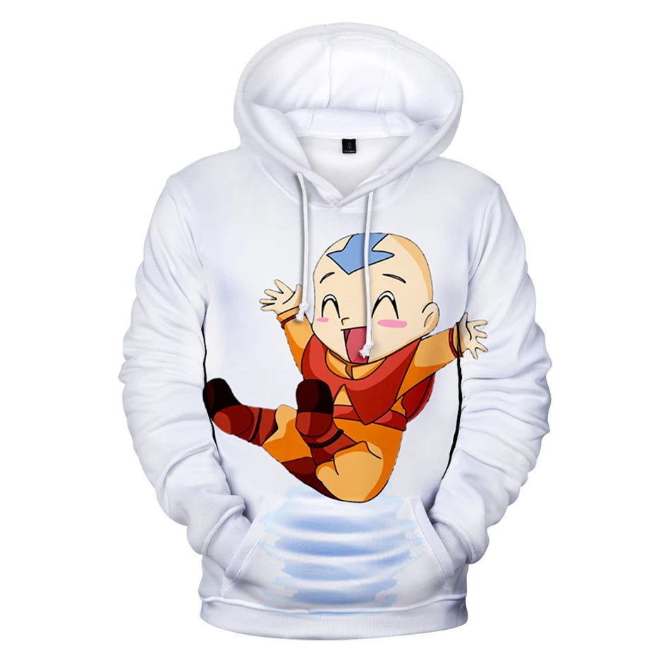 Anime Avatar The Last Airbender Hoodies 3d Print Sweatshirts Boys Girls Unisex Hooded Fashion Sweatshirts