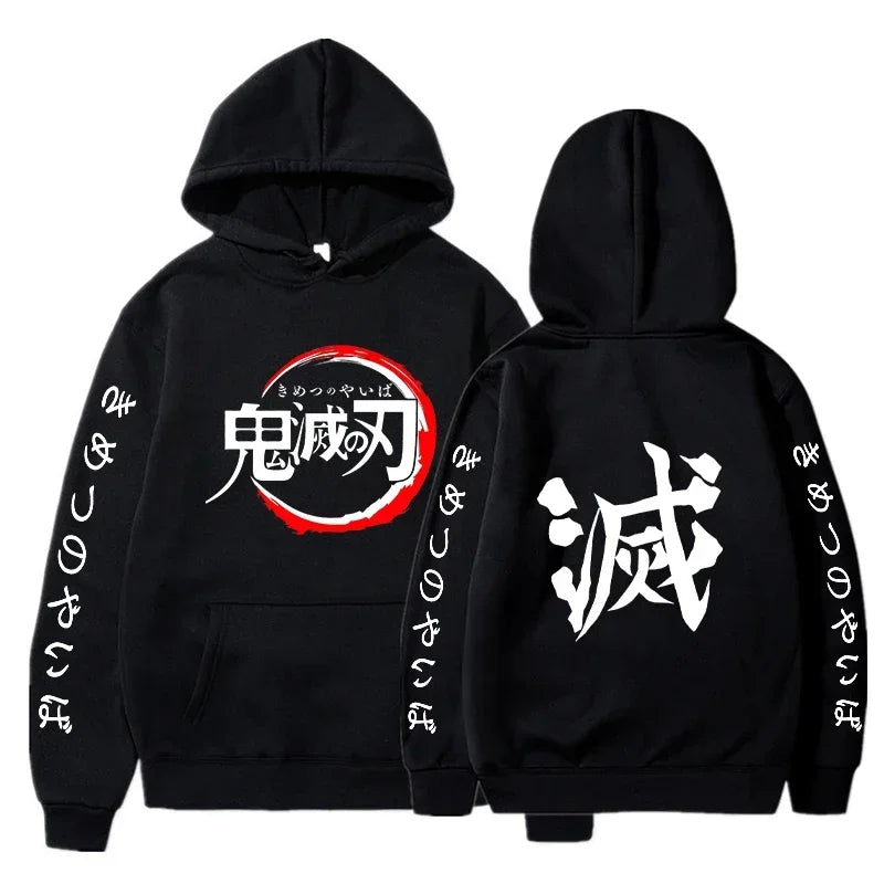 Demon Slayer Anime Graphic Hoodie – Men’s & Women’s Pullover (Spring & Autumn Streetwear Collection)