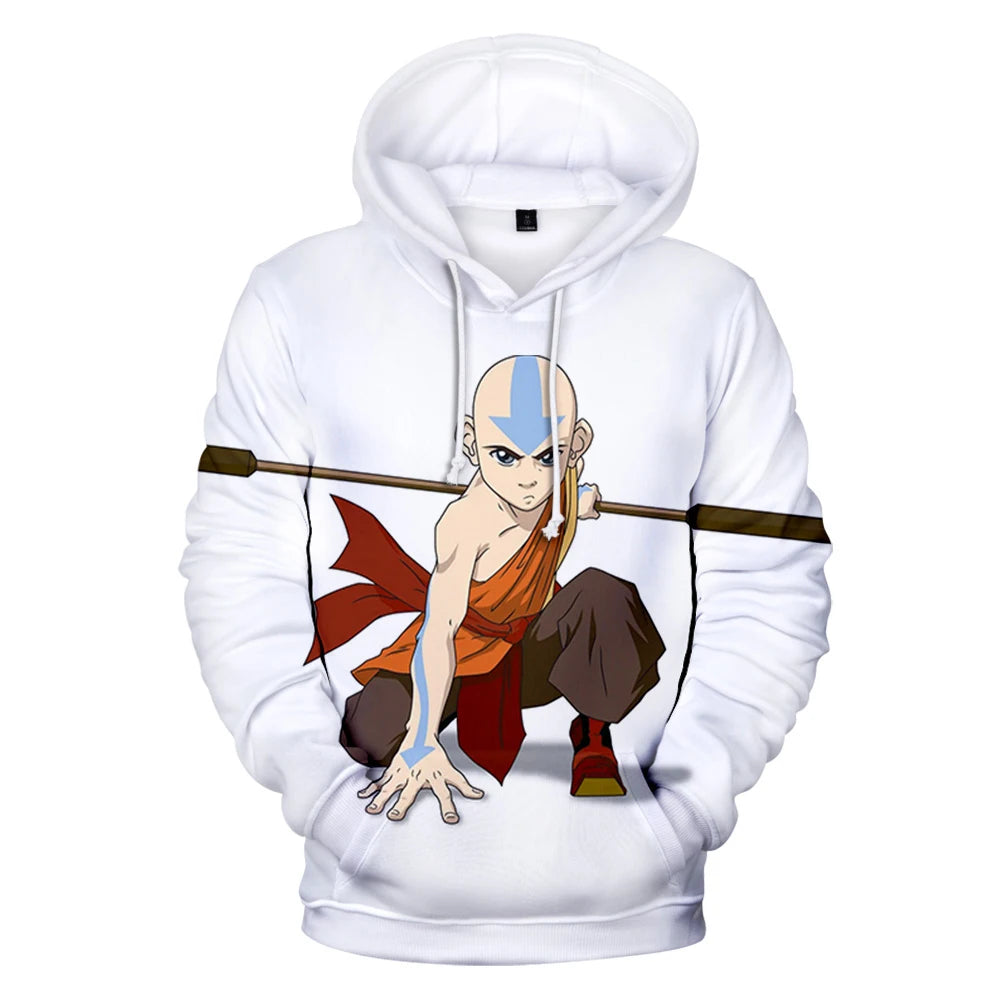 Anime Avatar The Last Airbender Hoodies 3d Print Sweatshirts Boys Girls Unisex Hooded Fashion Sweatshirts