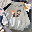 New Anime Hinata Shoyo Tobio Kageyama Cartoon Hoodies Women Girl Long Sleeve Sweatshirt Female Casual Loose Hoodies