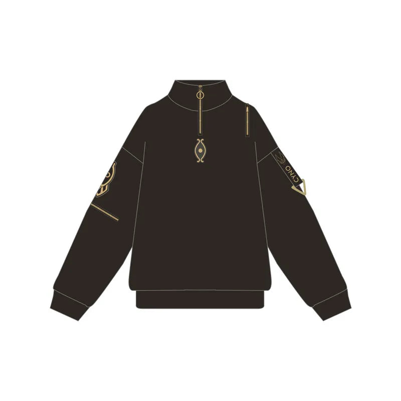 Anime Genshin Impact Cyno Cosplay Cool Hooded Coat Harajuku Casual Hoodies Sweatshirt Springs Autumn Unisex Loose Jacket Pants