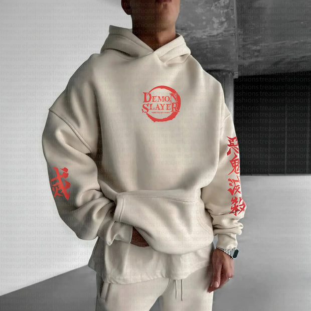 Demon Slayer Bandai Authorized Hoodie – Unisex Cotton Pullover (Premium Anime Streetwear)