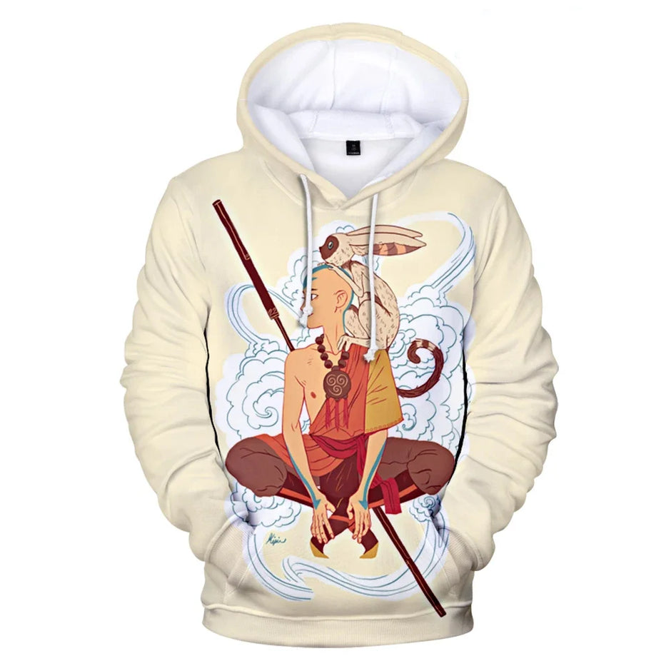 Anime Avatar The Last Airbender Hoodies 3d Print Sweatshirts Boys Girls Unisex Hooded Fashion Sweatshirts
