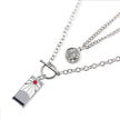 Anime Demon Slayer Tanjiro Necklace Multi-layer Collar Pendant Cool Style Punk Hundred Matching Necklace Creative Jewelry Gift