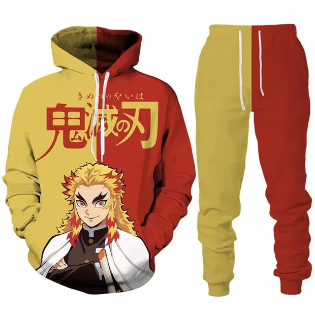 Demon Slayer Anime Hoodie – Unisex Autumn & Winter Pullover (Casual Streetwear Edition)