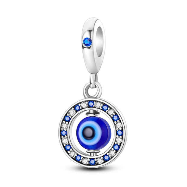 Pendant Fatima's Hand Nazar Eye Solid 925 Sterling Silver Dangle Charm Protection Pendant Women Summer Fine Jewelry
