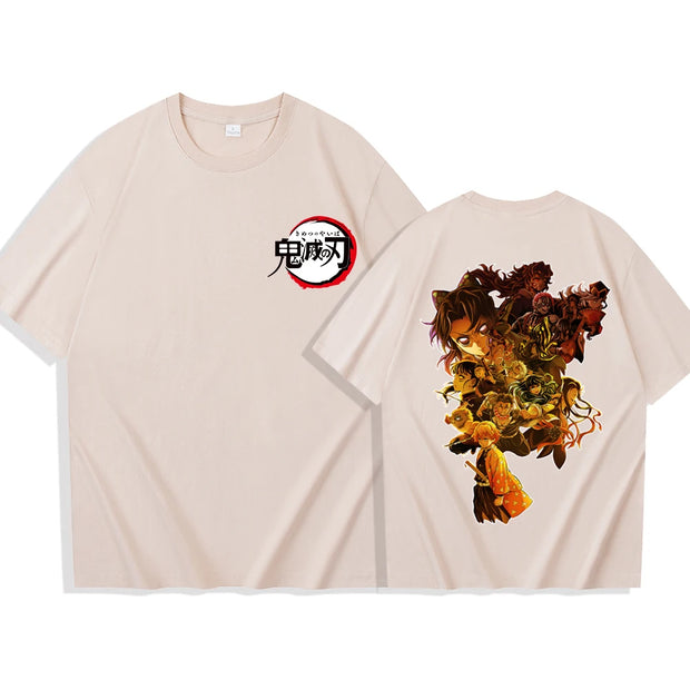 Demon Slayer 2025 T-Shirt – Harajuku O-Neck Anime Shirt for Men & Women (Lightweight Casual Gift for Fans)