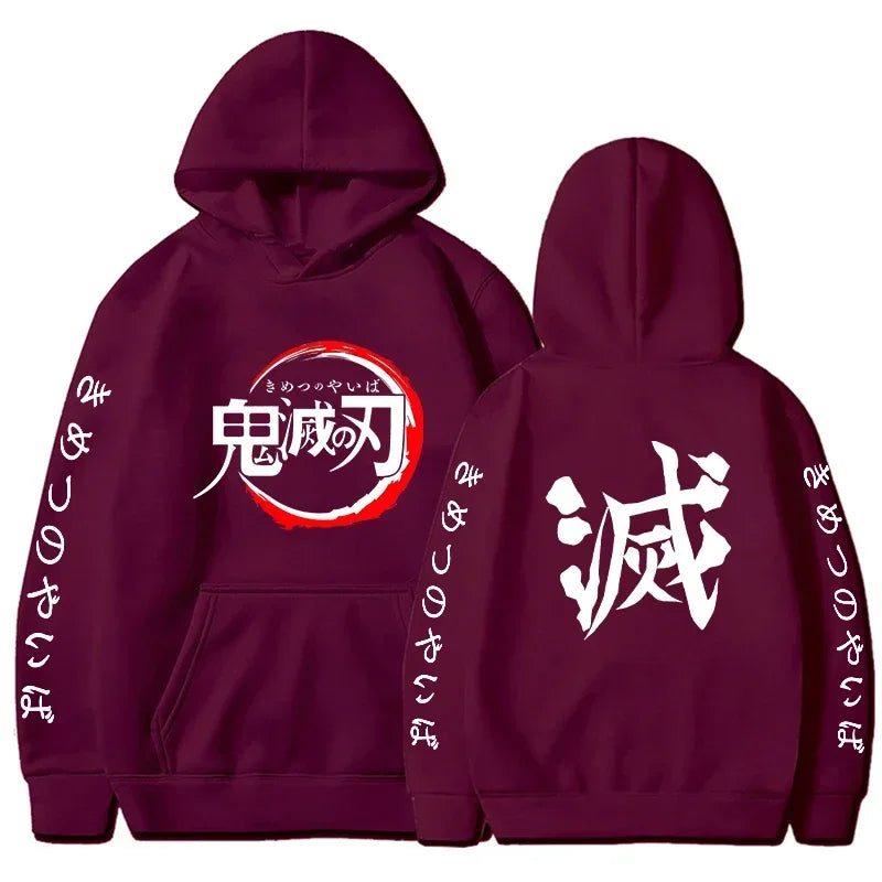 Demon Slayer Anime Graphic Hoodie – Men’s & Women’s Pullover (Spring & Autumn Streetwear Collection)