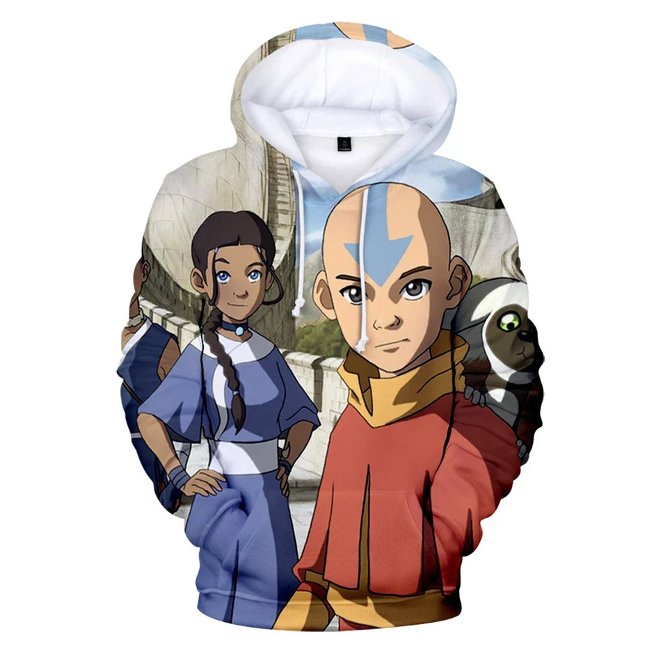 Anime Avatar The Last Airbender Hoodies 3d Print Sweatshirts Boys Girls Unisex Hooded Fashion Sweatshirts