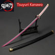 Demon Slayer 25cm Metal Katana Swords Toy Tanjirou Anime -Ghost Killer Cosplay Prop Weapon Cosplay Props Collection Home Decor