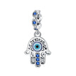 Pendant Fatima's Hand Nazar Eye Solid 925 Sterling Silver Dangle Charm Protection Pendant Women Summer Fine Jewelry