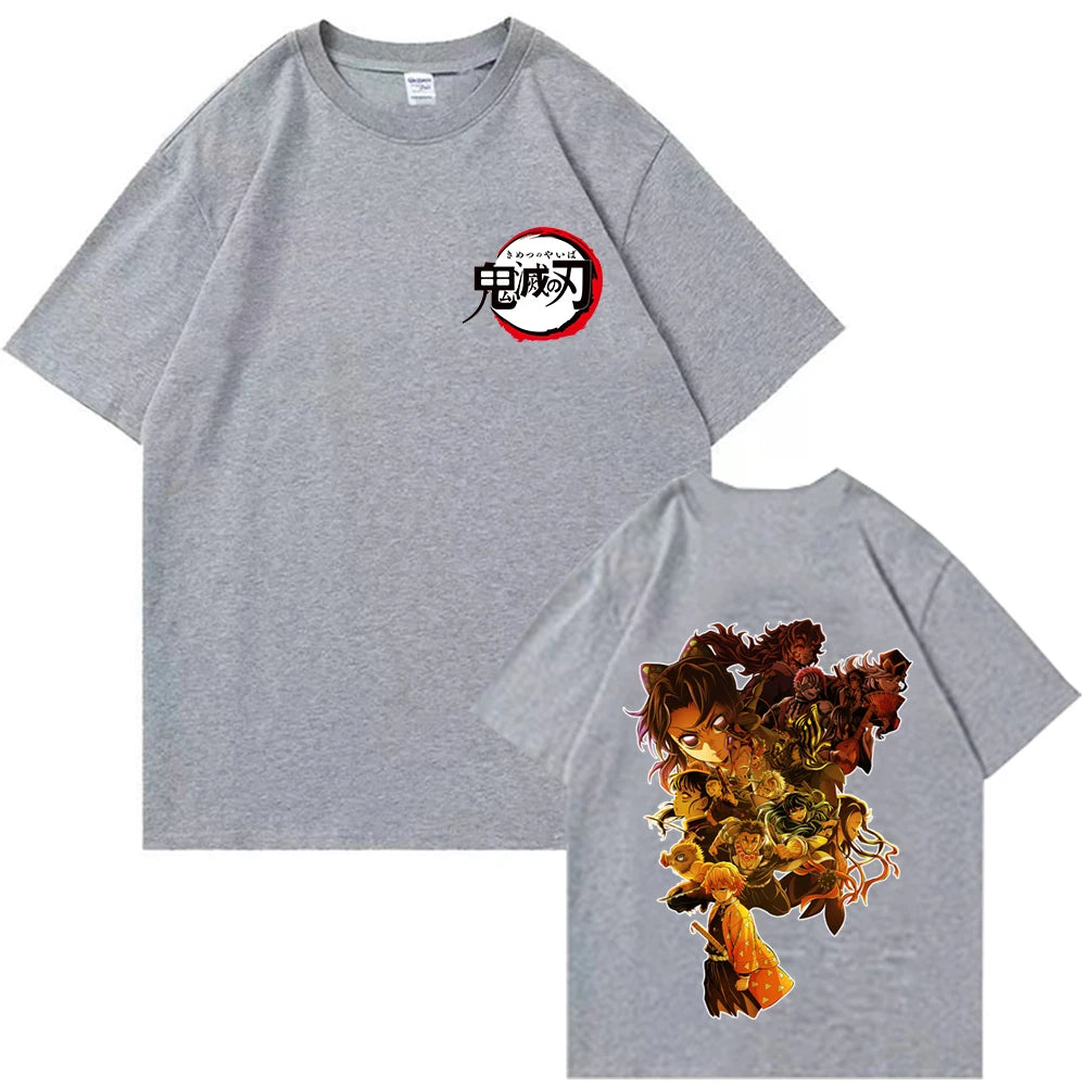 Demon Slayer 2025 T-Shirt – Harajuku O-Neck Anime Shirt for Men & Women (Lightweight Casual Gift for Fans)