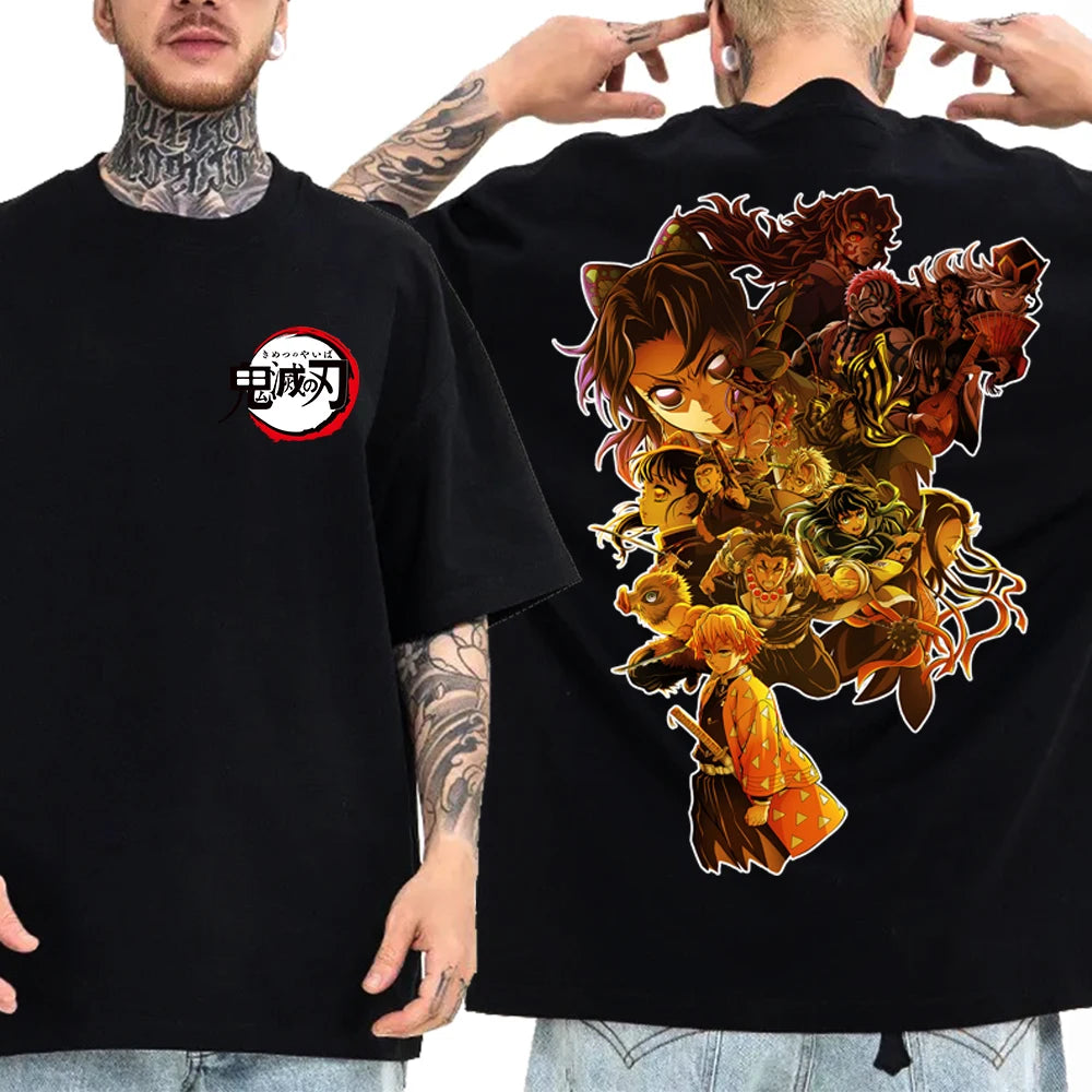 Demon Slayer 2025 T-Shirt – Harajuku O-Neck Anime Shirt for Men & Women (Lightweight Casual Gift for Fans)
