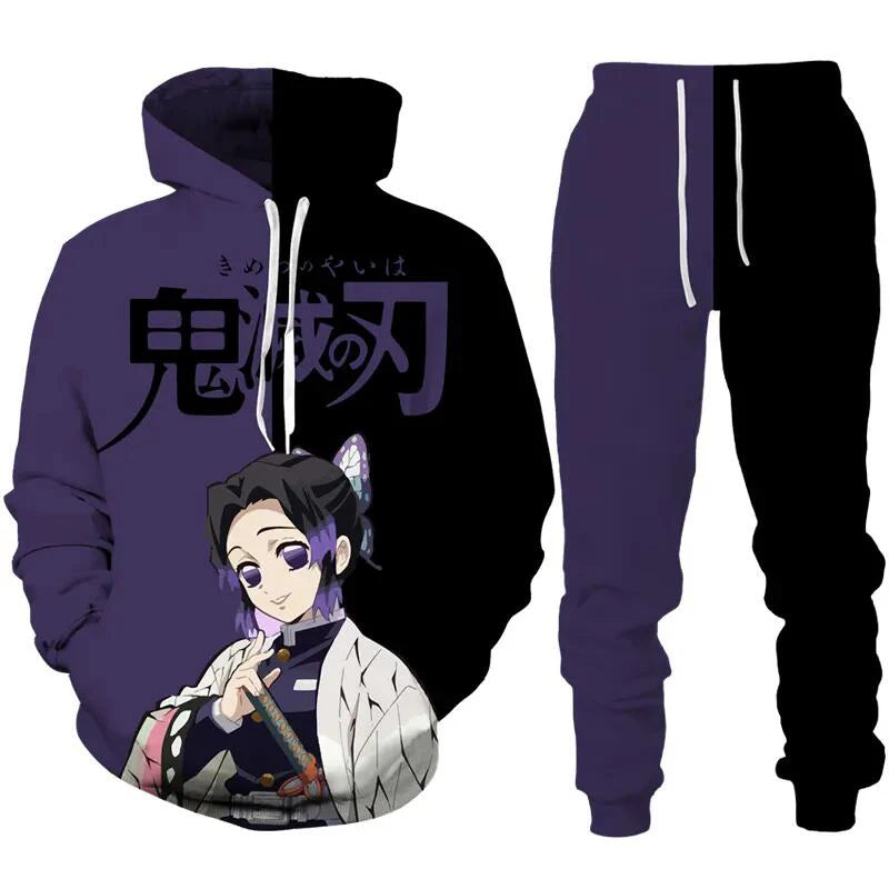 Demon Slayer Anime Hoodie – Unisex Autumn & Winter Pullover (Casual Streetwear Edition)