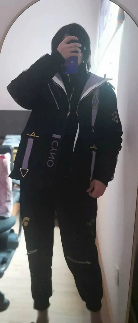 Anime Genshin Impact Cyno Cosplay Cool Hooded Coat Harajuku Casual Hoodies Sweatshirt Springs Autumn Unisex Loose Jacket Pants