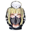 High Street Anime Himiko Toga 3D Printed Hoodie Sweatshirts Men Women Fashion Casual Pullover My Hero Academia Harajuku Hoodies