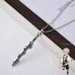 Demon Slayer Sanemi Shinazugawa Pendant Necklace – Wind Hashira Sword-Inspired Zinc Alloy Chain (Anime Jewelry for Fans & Collectors)