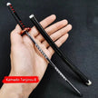 Demon Slayer 25cm Metal Katana Swords Toy Tanjirou Anime -Ghost Killer Cosplay Prop Weapon Cosplay Props Collection Home Decor