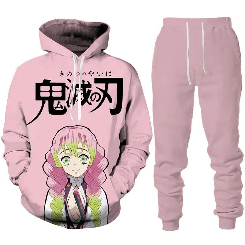 Demon Slayer Anime Hoodie – Unisex Autumn & Winter Pullover (Casual Streetwear Edition)