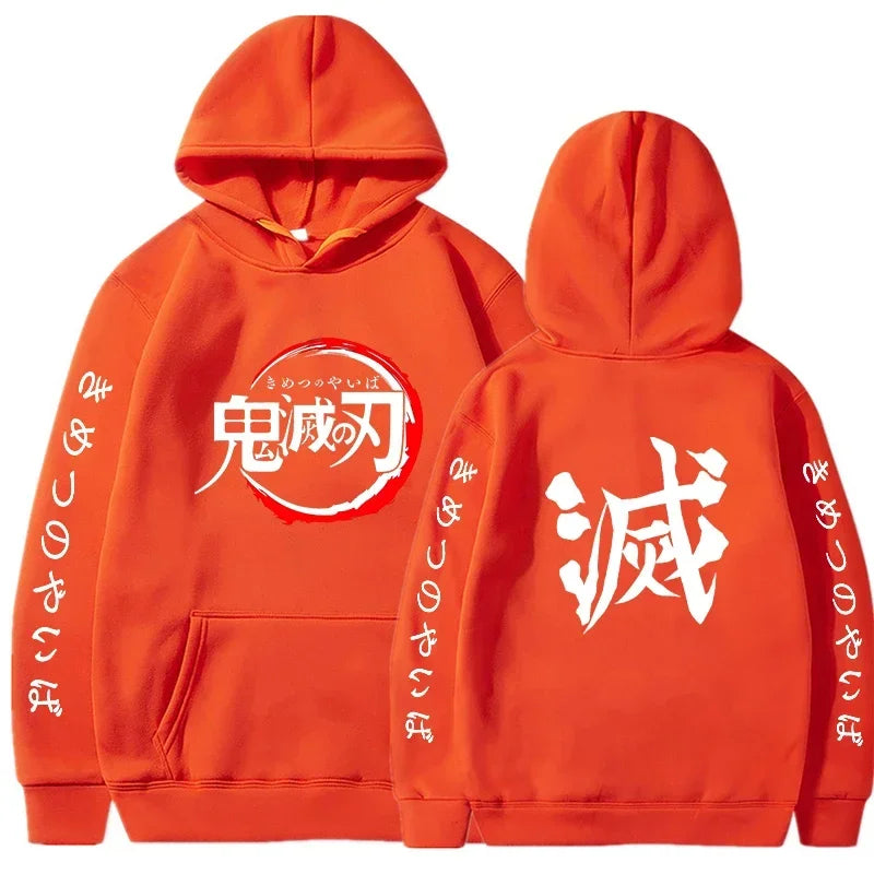 Demon Slayer Anime Graphic Hoodie – Men’s & Women’s Pullover (Spring & Autumn Streetwear Collection)