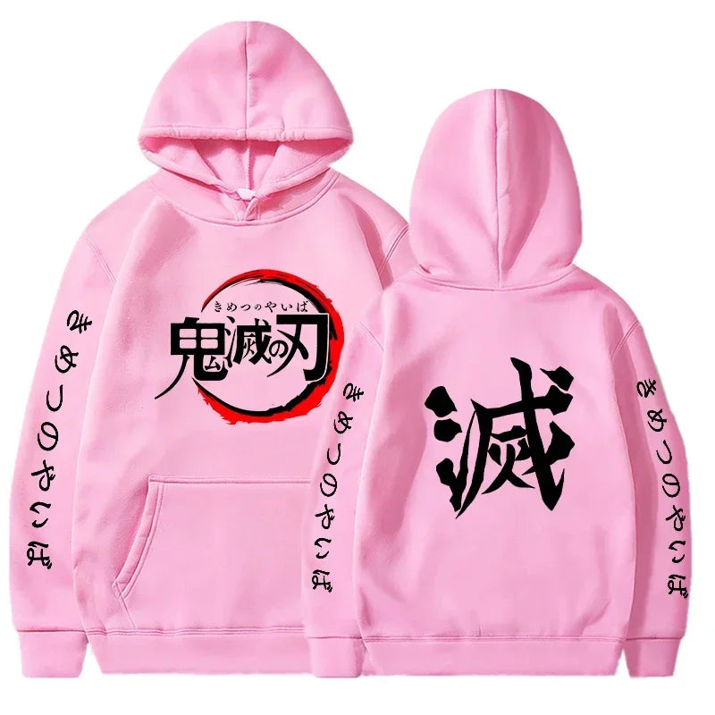 Demon Slayer Anime Graphic Hoodie – Men’s & Women’s Pullover (Spring & Autumn Streetwear Collection)