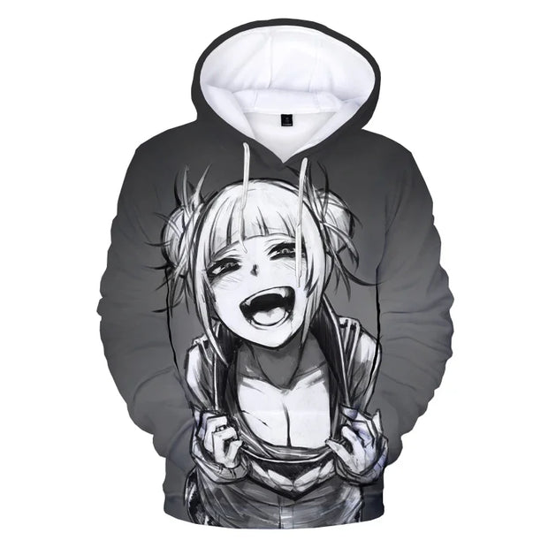 High Street Anime Himiko Toga 3D Printed Hoodie Sweatshirts Men Women Fashion Casual Pullover My Hero Academia Harajuku Hoodies