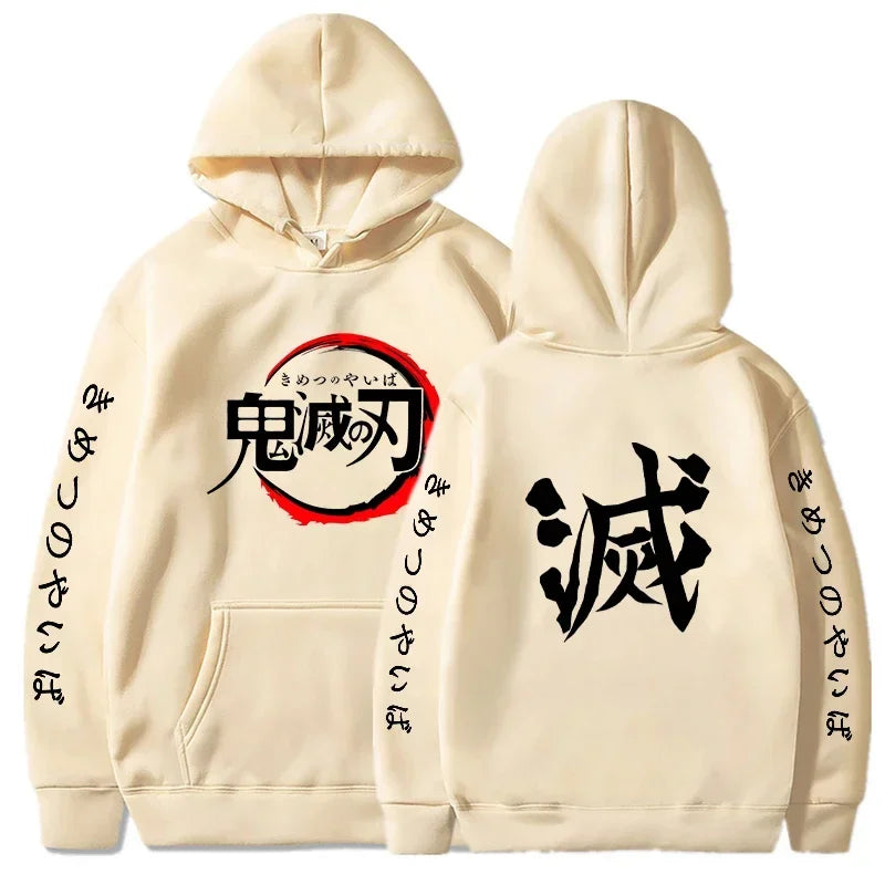 Demon Slayer Anime Graphic Hoodie – Men’s & Women’s Pullover (Spring & Autumn Streetwear Collection)