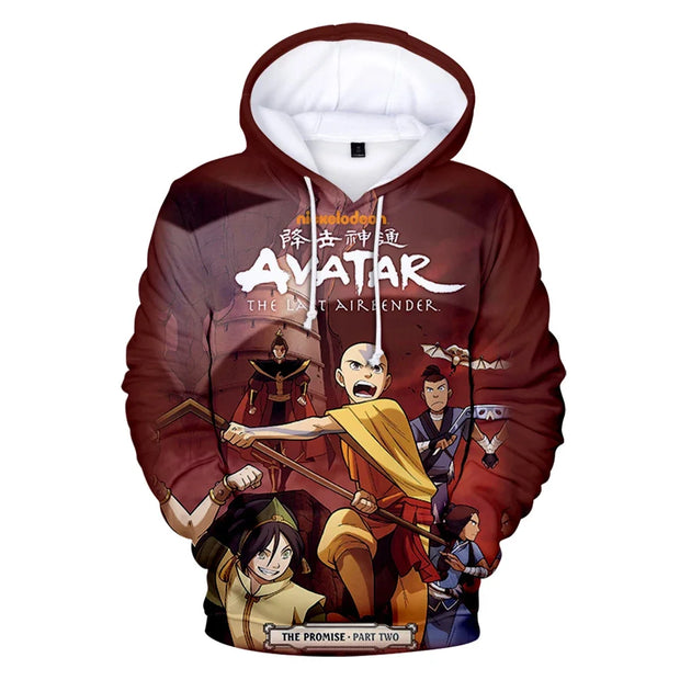 Anime Avatar The Last Airbender Hoodies 3d Print Sweatshirts Boys Girls Unisex Hooded Fashion Sweatshirts