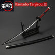 Demon Slayer 25cm Metal Katana Swords Toy Tanjirou Anime -Ghost Killer Cosplay Prop Weapon Cosplay Props Collection Home Decor