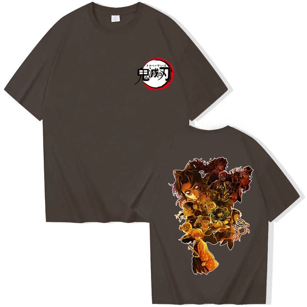 Demon Slayer 2025 T-Shirt – Harajuku O-Neck Anime Shirt for Men & Women (Lightweight Casual Gift for Fans)
