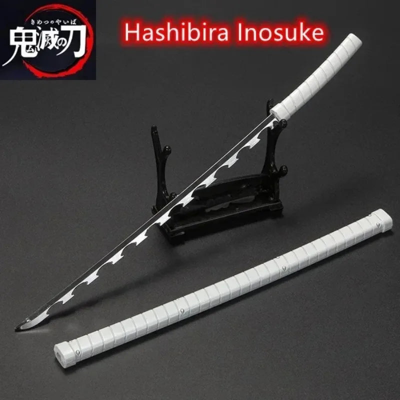 Demon Slayer 25cm Metal Katana Swords Toy Tanjirou Anime -Ghost Killer Cosplay Prop Weapon Cosplay Props Collection Home Decor