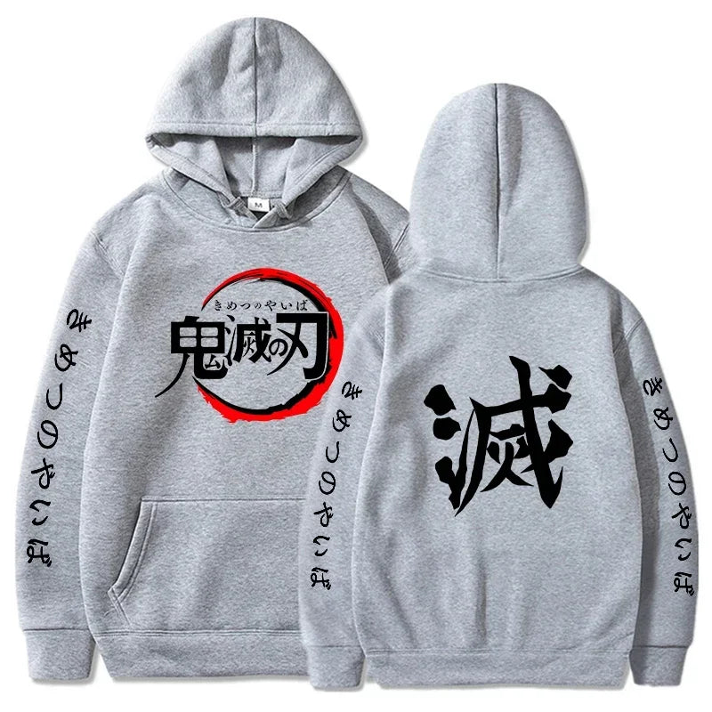 Demon Slayer Anime Graphic Hoodie – Men’s & Women’s Pullover (Spring & Autumn Streetwear Collection)