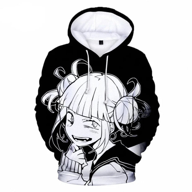 High Street Anime Himiko Toga 3D Printed Hoodie Sweatshirts Men Women Fashion Casual Pullover My Hero Academia Harajuku Hoodies