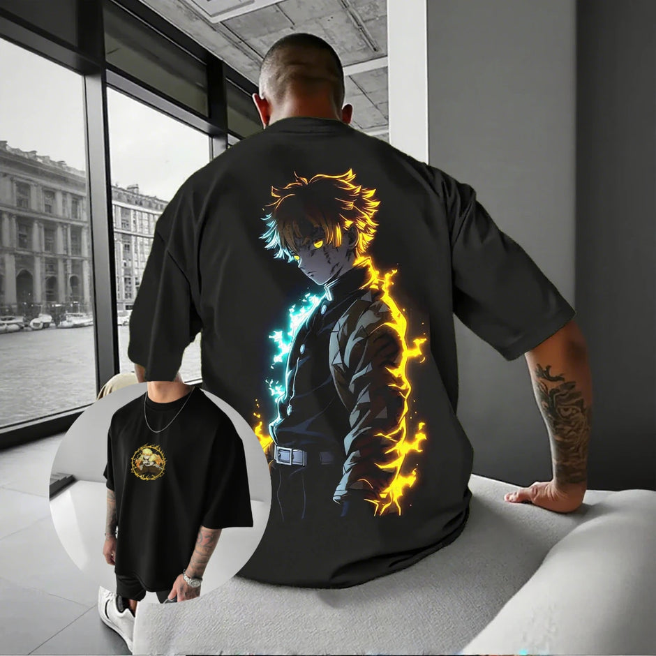 Zenitsu Thunder Breathing T-Shirt – Demon Slayer Anime