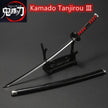 Demon Slayer 25cm Metal Katana Swords Toy Tanjirou Anime -Ghost Killer Cosplay Prop Weapon Cosplay Props Collection Home Decor