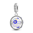 Pendant Fatima's Hand Nazar Eye Solid 925 Sterling Silver Dangle Charm Protection Pendant Women Summer Fine Jewelry