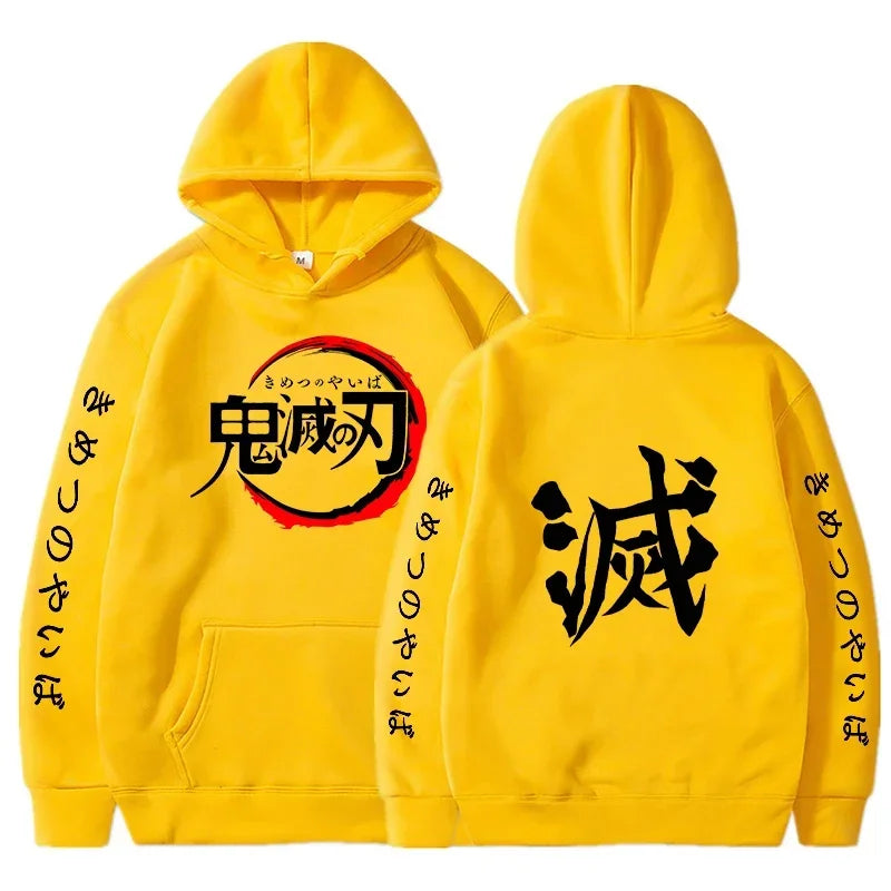 Demon Slayer Anime Graphic Hoodie – Men’s & Women’s Pullover (Spring & Autumn Streetwear Collection)