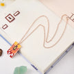 Japanese anime Demon Slayer Handsome cartoon patterned necklace anime merchandise small gift